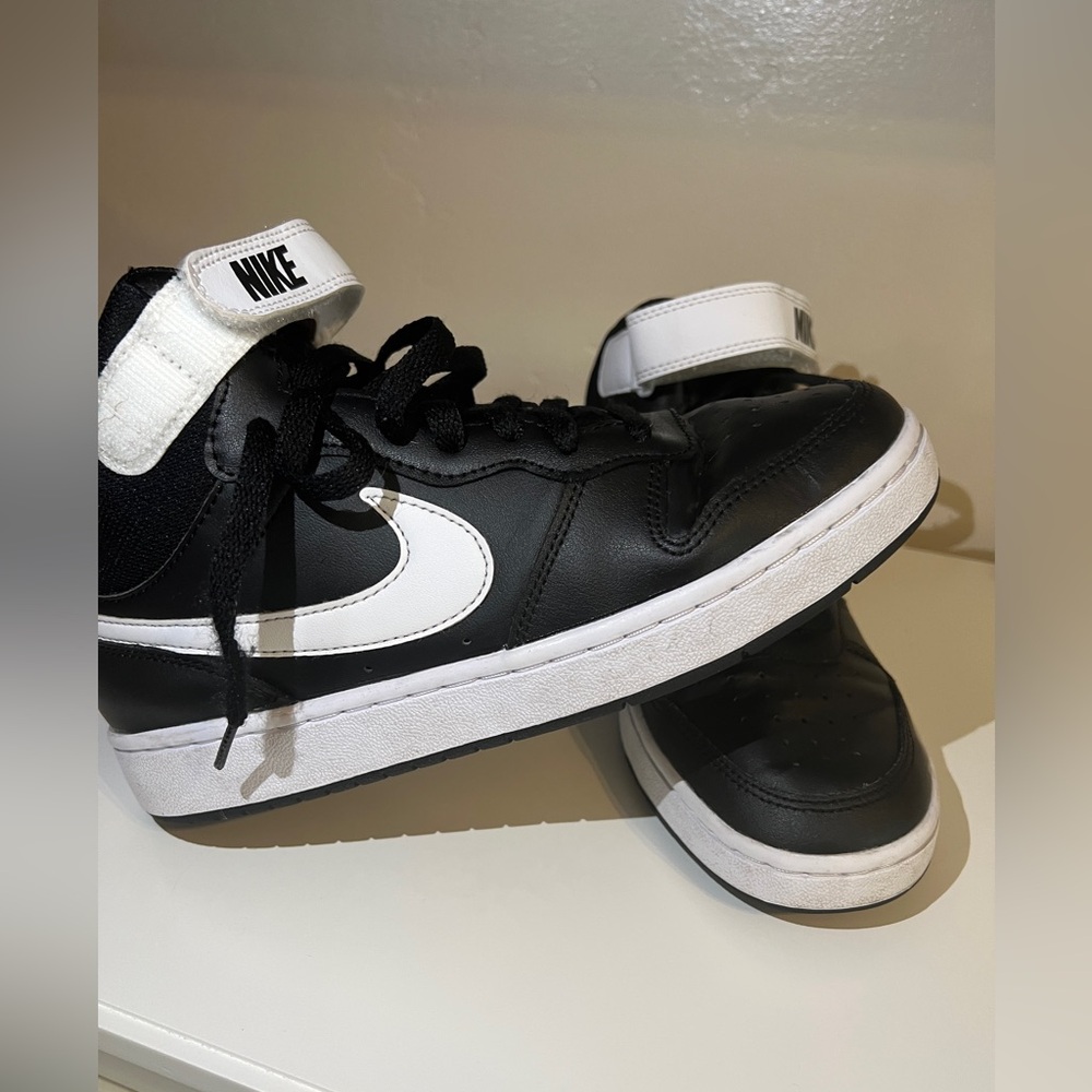 Nike Black and White High-Top Sneakers